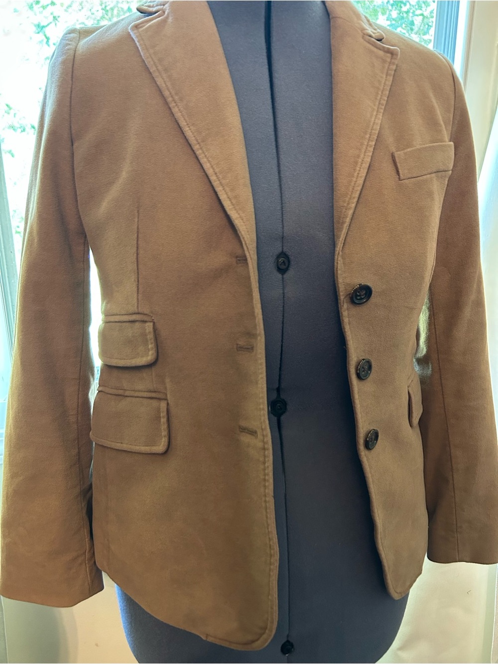 Banana Republic Corduroy Tan Blazer Jacket - Classic Tailored English Manor sz 4